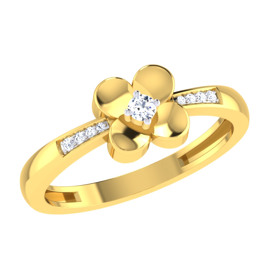 24K Pure Gold Ring: Eden Butterfly 1 design – Prima Gold Official